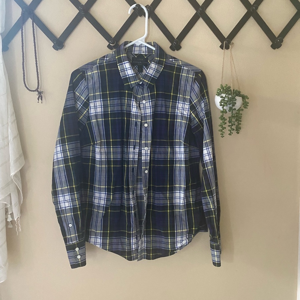 J. Crew Perfect shirt in Stewart plaid